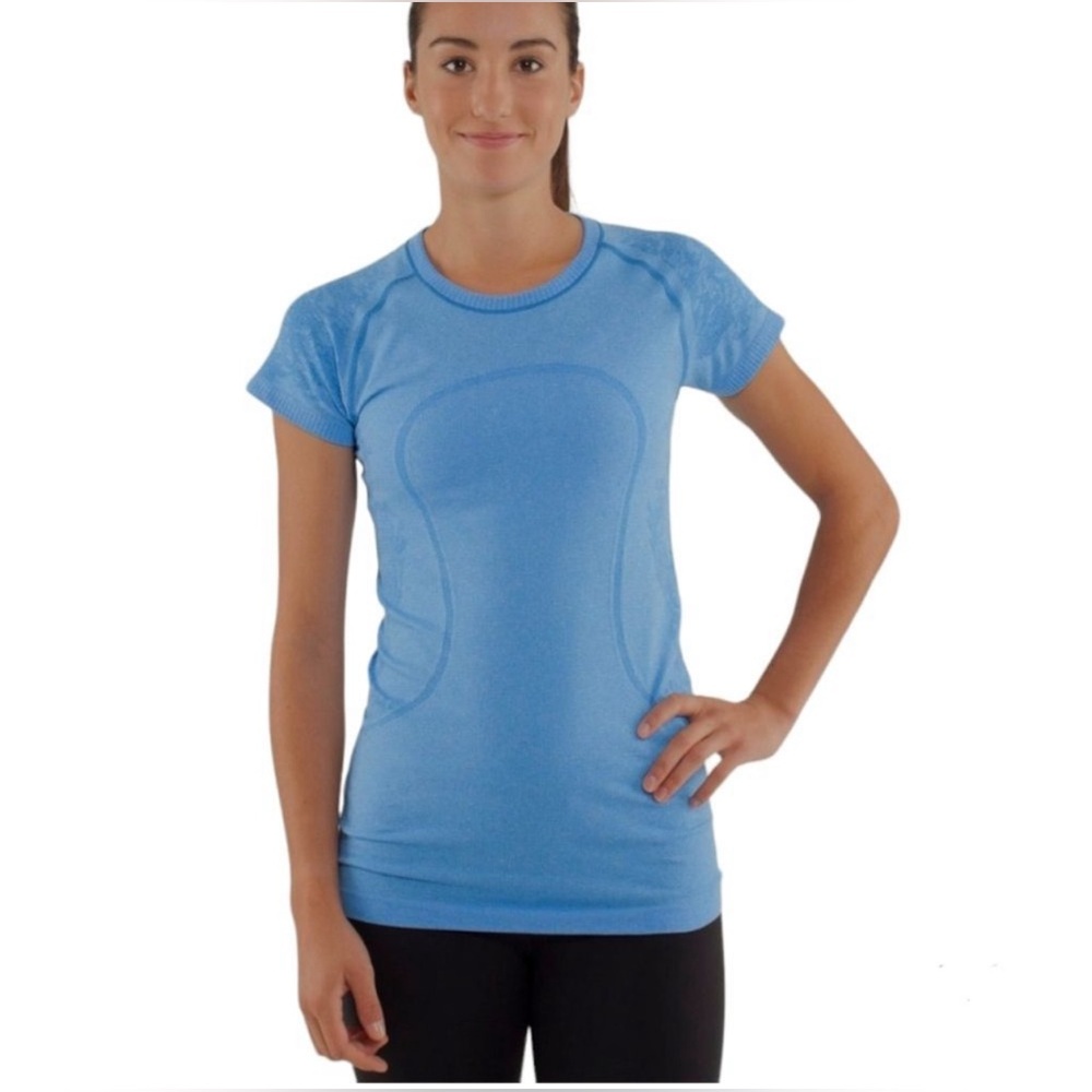 Lululemon Athletica Swiftly Tech Blue Top